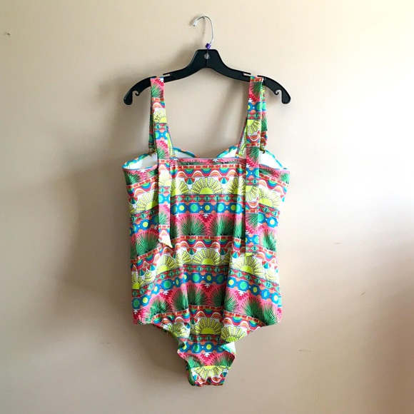 Colorful One Piece Swimwear - Picture 2 of 2